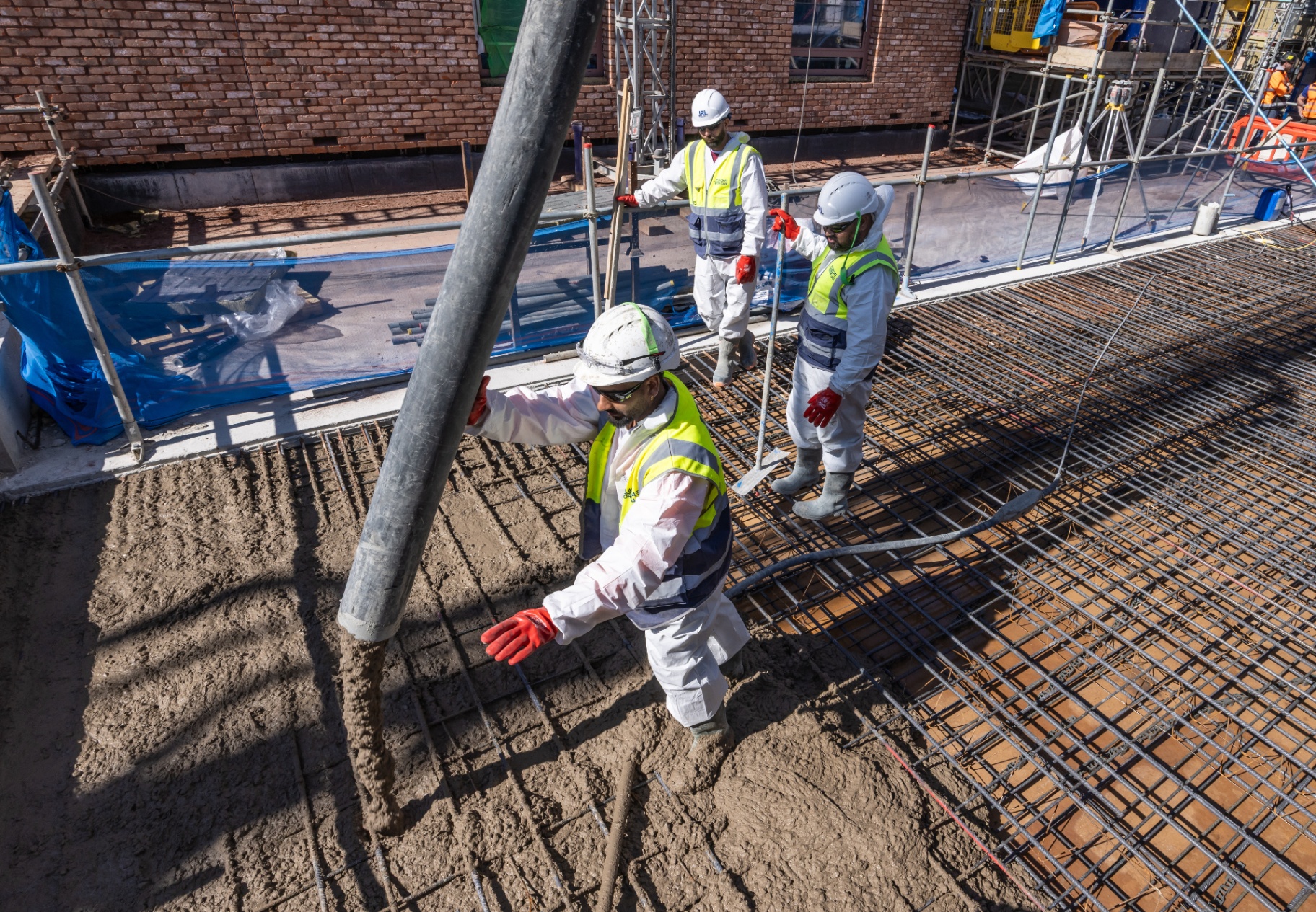 Capital Concrete ready-mix truck delivering on a London construction site