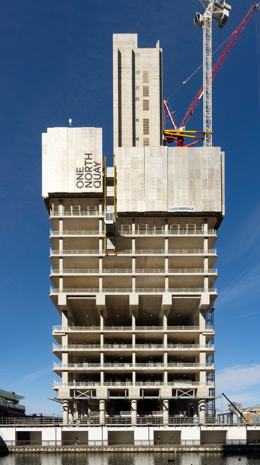 One North Quay tower under construction with Kilnbridge signage